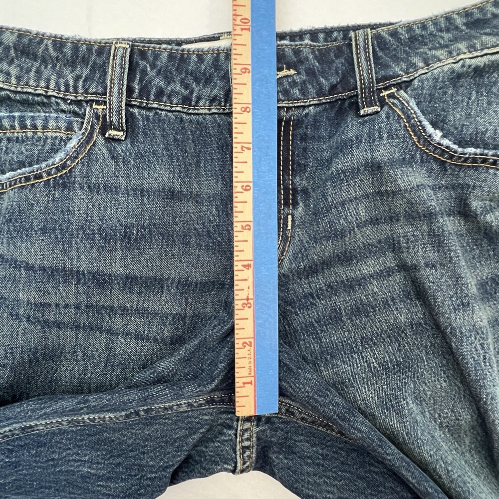 Hollister Low Rise Baggy Jeans Womens 10R W30 Blue Wide Leg Denim 100% Cotton Y2 - Picture 14 of 16